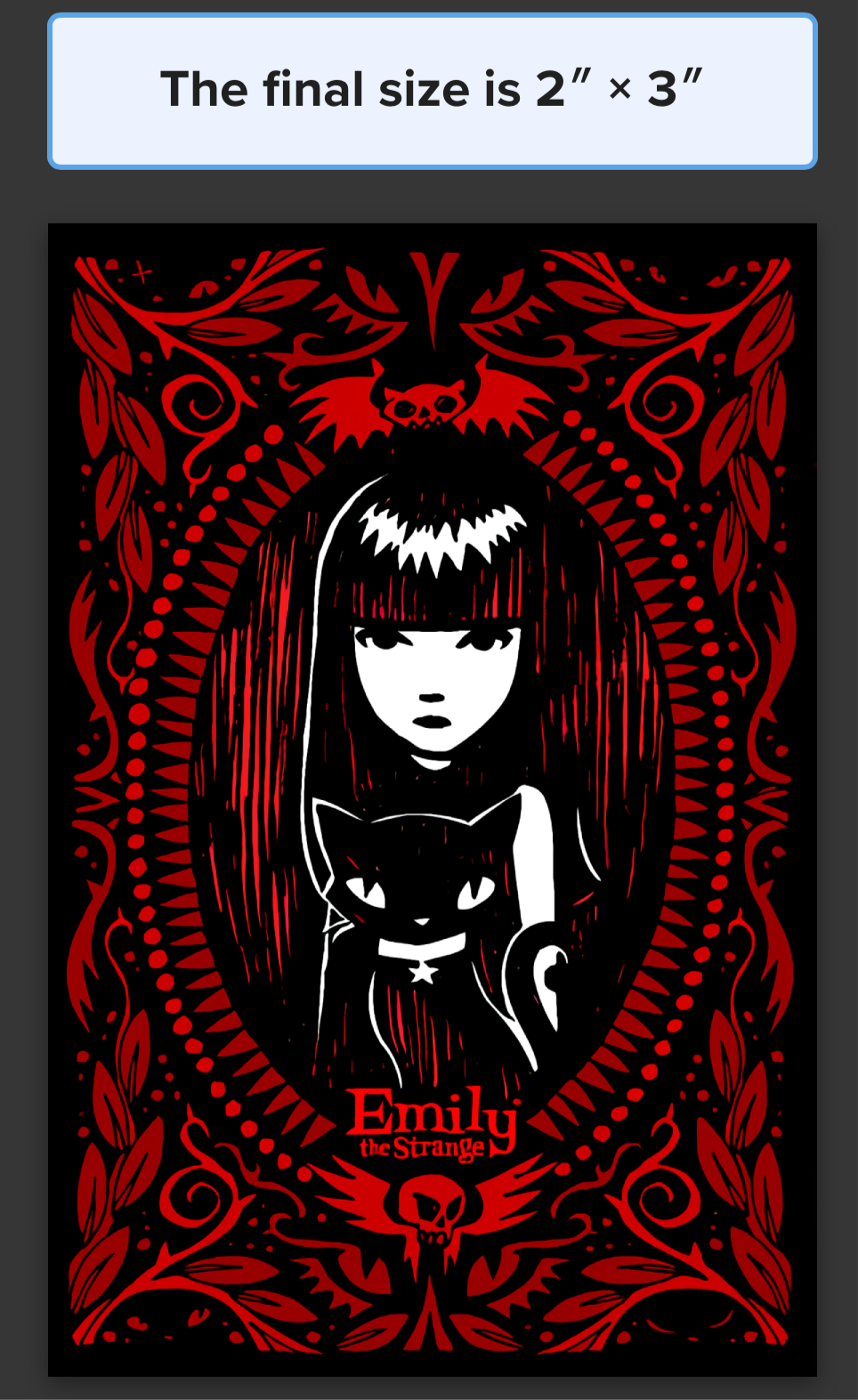 Emily the Strange Magnet (Cameo)