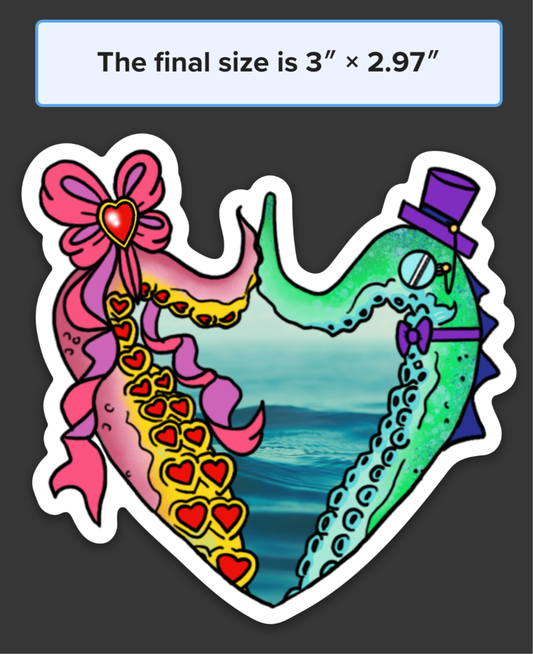 ZaddyButter Sticker (Tentacle Couple)